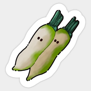 The innocent radish Sticker